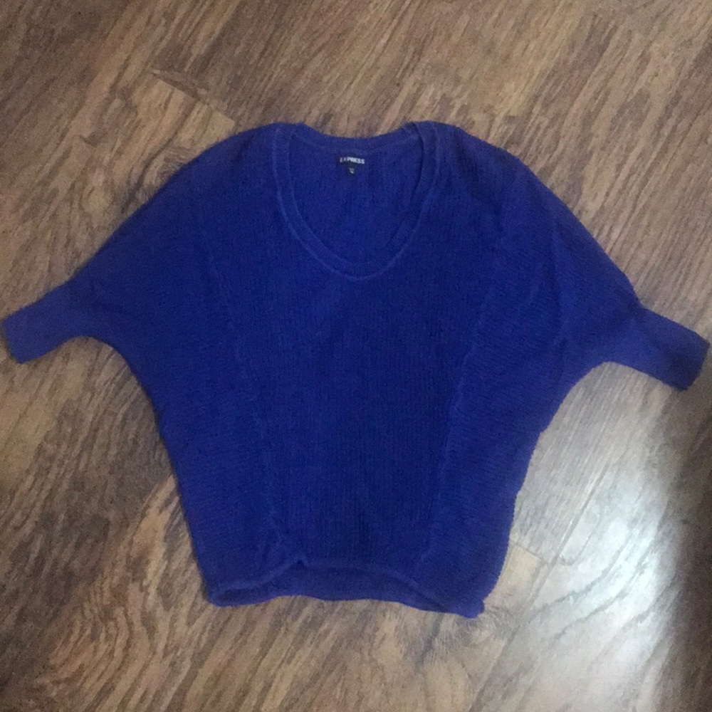 Blue Knit Express Sweater